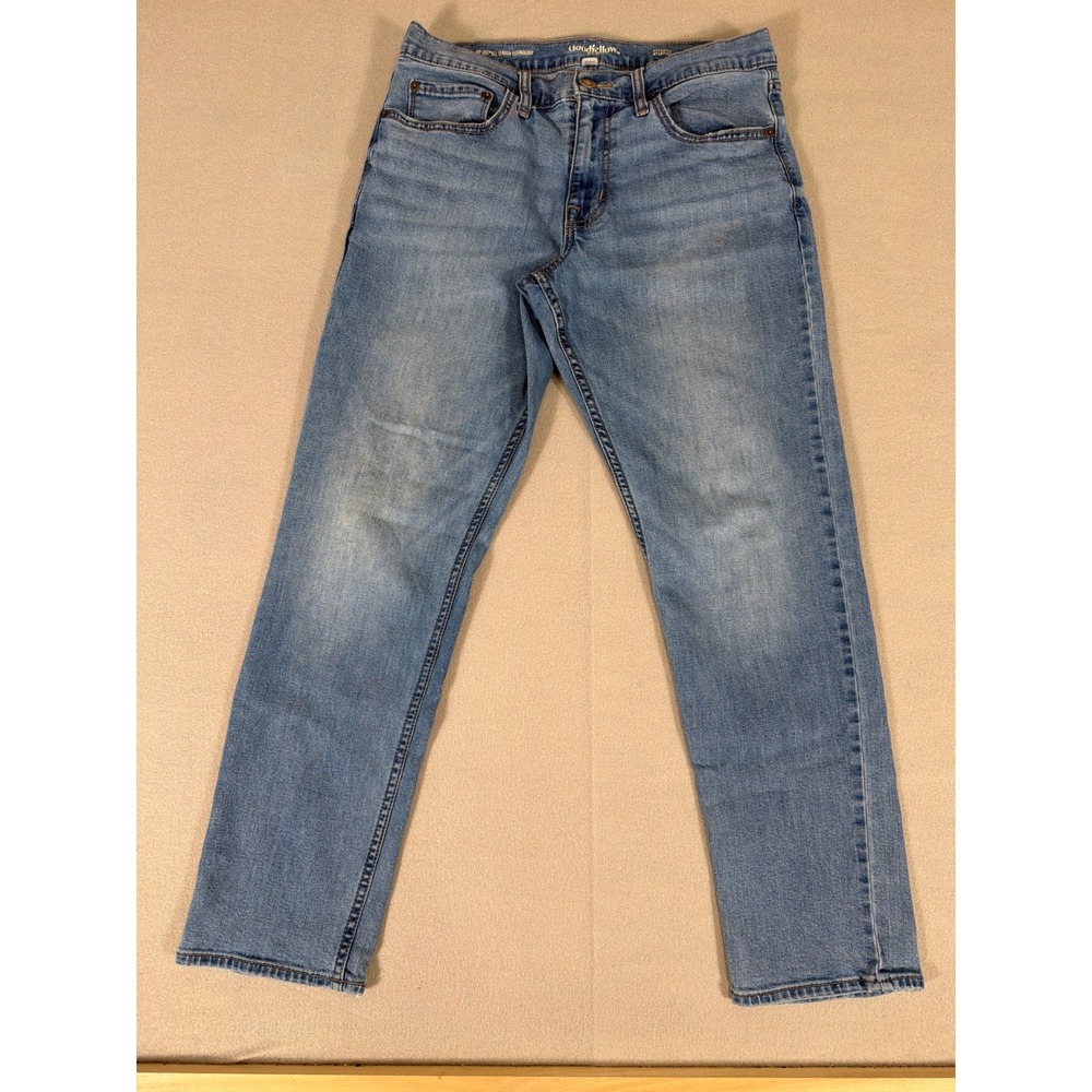 Goodfellow & Co Athletic Fit Light Wash Jeans TruTemp 365 30x30 Blue Denim